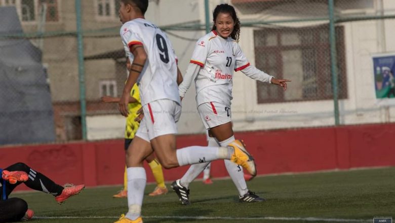 राष्ट्रिय महिला फुटबल लिगमा एपीएफ विजयी, सावित्राले गरिन् दोहोरो ह्याट्रिक
