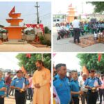इलाका प्रहरी कार्यालय कृष्णनगर परिसरमा माता दुर्गा भवानी मन्दिरकाे समुद्घाटन