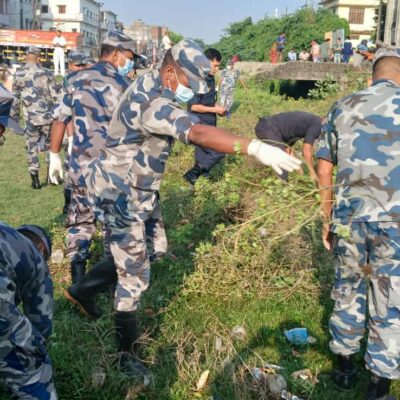 कृष्णनगरको दशगजामा बृहत सरसफाई