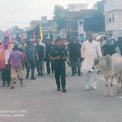 भव्य र सभ्य तरिकाले कृष्णानगरको दुर्गा भवानीको मूर्ति विसर्जन 