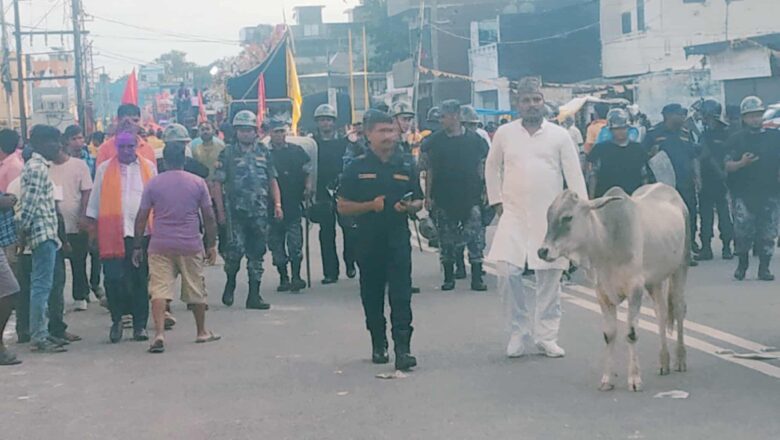 भव्य र सभ्य तरिकाले कृष्णानगरको दुर्गा भवानीको मूर्ति विसर्जन 