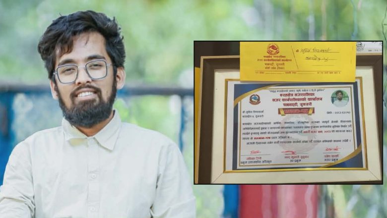 पत्रकार विश्वकर्मा सम्मानित 